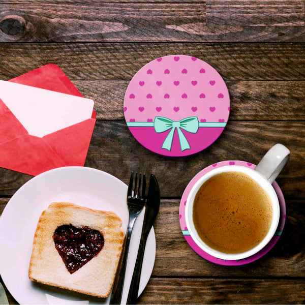 Kitty Print - Coasters (Set of 4 Coasters)