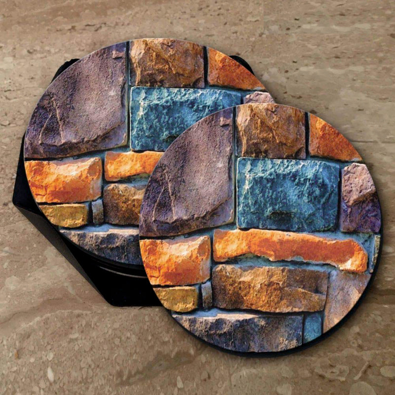 Stone Print - Coasters (Set of 4 Coasters)
