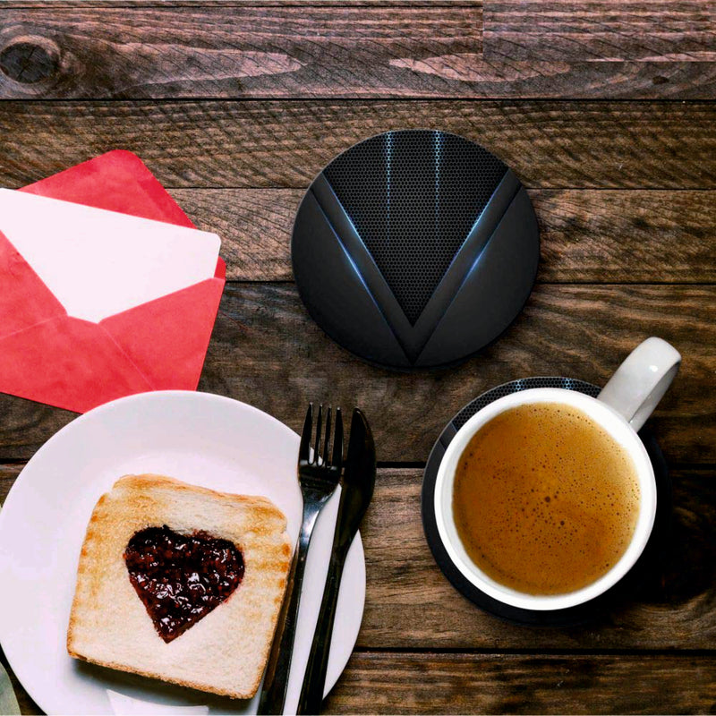 Blue Honeycomb Print - Coasters (Set of 4 Coasters)