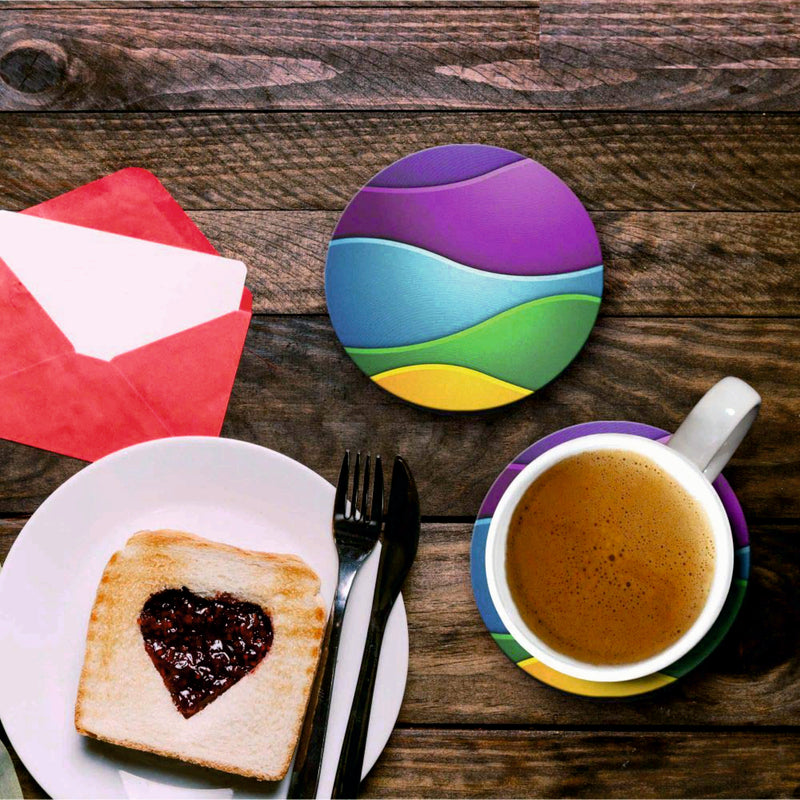 Colors Print - Coasters (Set of 4 Coasters)