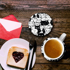 Cat Print - Coasters (Set of 4 Coasters)