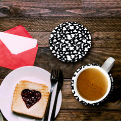 Black & White Print - Coasters (Set of 4 Coasters)