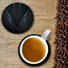 Blue Honeycomb Print - Coasters (Set of 4 Coasters)