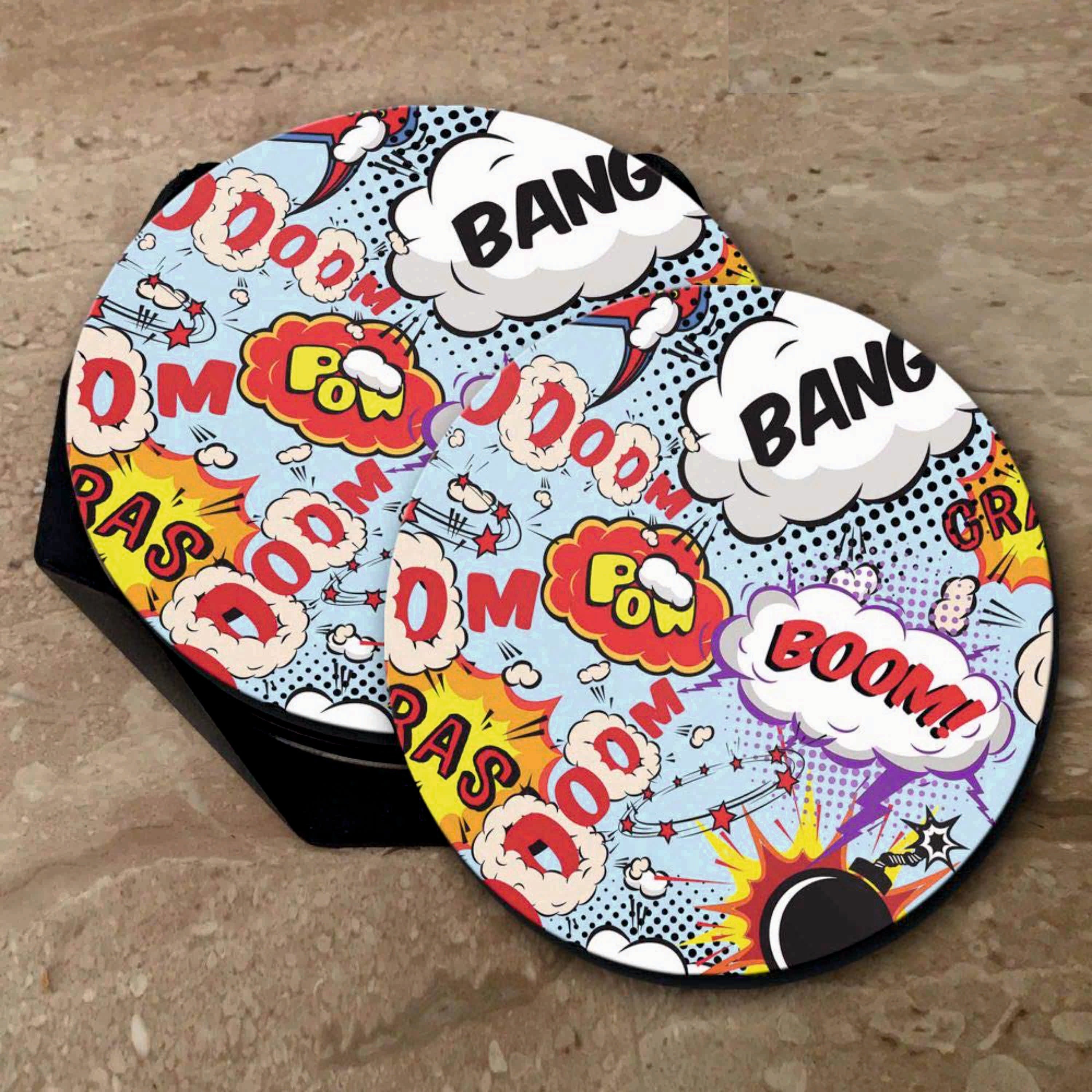 Boom Bang Print - Coasters (Set of 6)