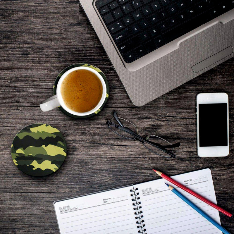 Camouflage Print - Coasters (Set of 4 Coasters)
