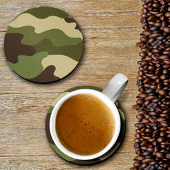 Cool Army Print - Coasters (Set of 4 Coasters)