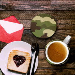 Cool Army Print - Coasters (Set of 4 Coasters)