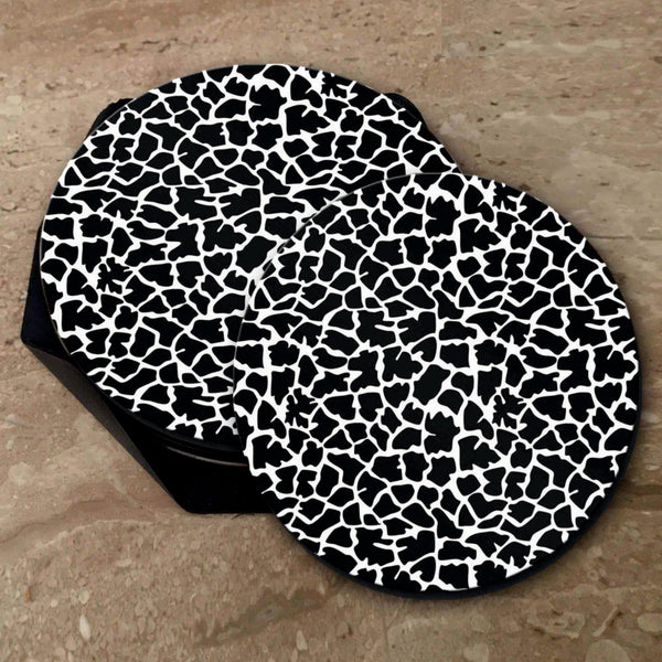 Zebra Print - Coasters (Set of 4 Coasters)