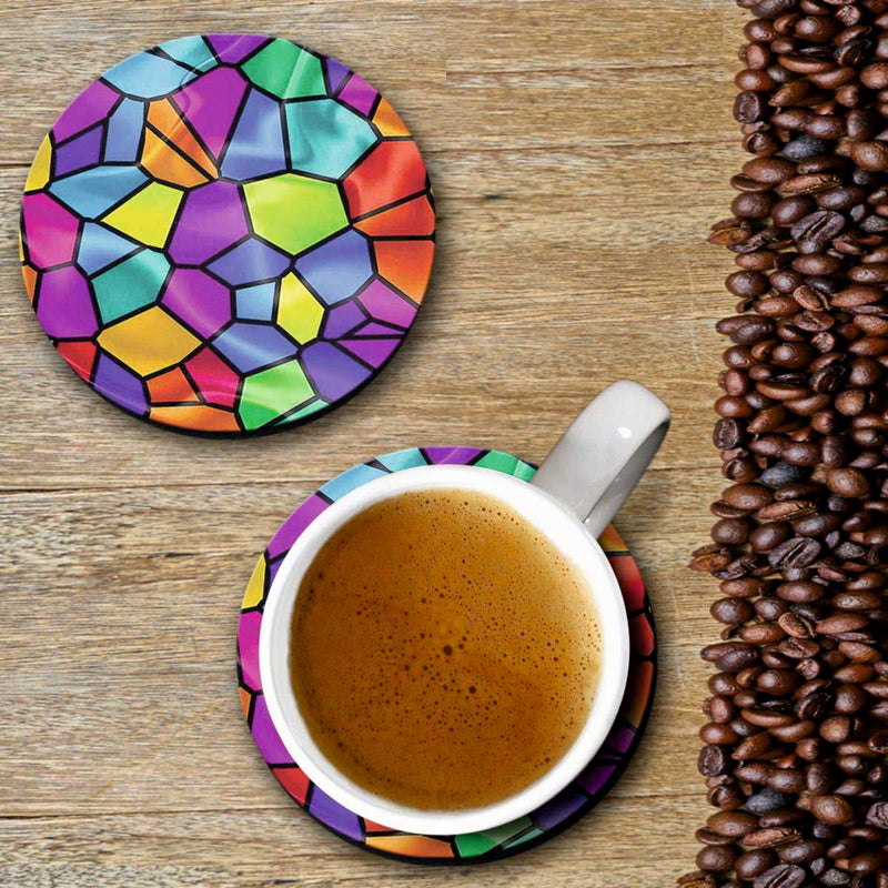Mosiac Print - Coasters (Set of 4 Coasters)
