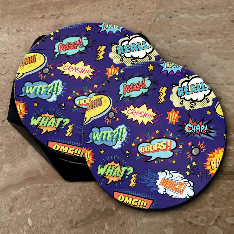 Comic Print - Coasters (Set of 4 Coasters)