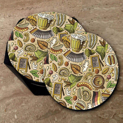 Cow Boy Print - Coasters (Set of 4 Coasters)
