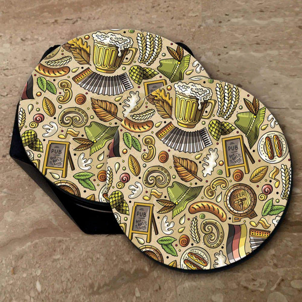 Cow Boy Print - Coasters (Set of 4 Coasters)