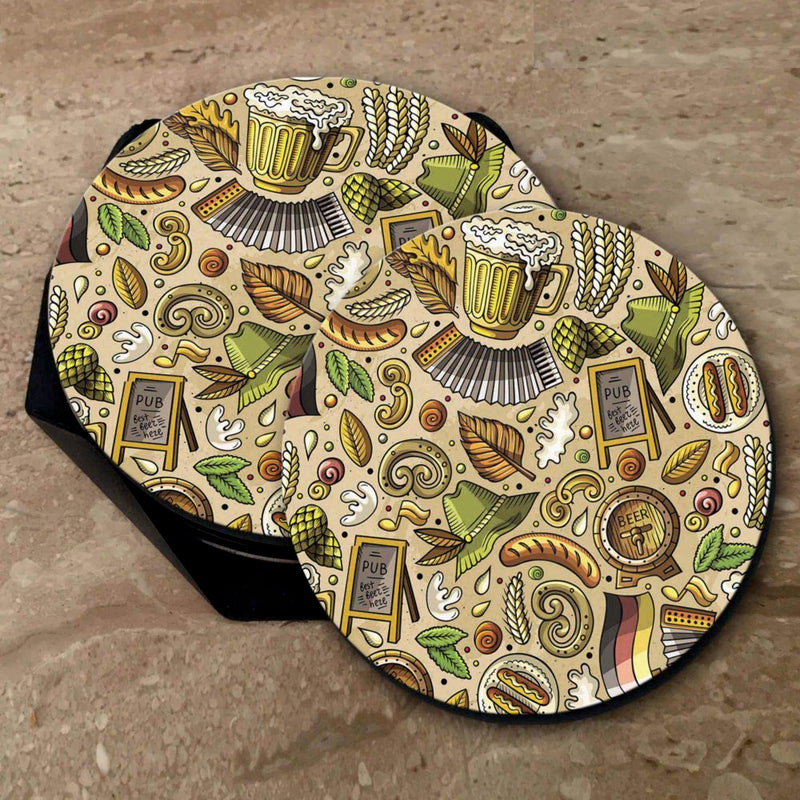 Cow Boy Print - Coasters (Set of 4 Coasters)