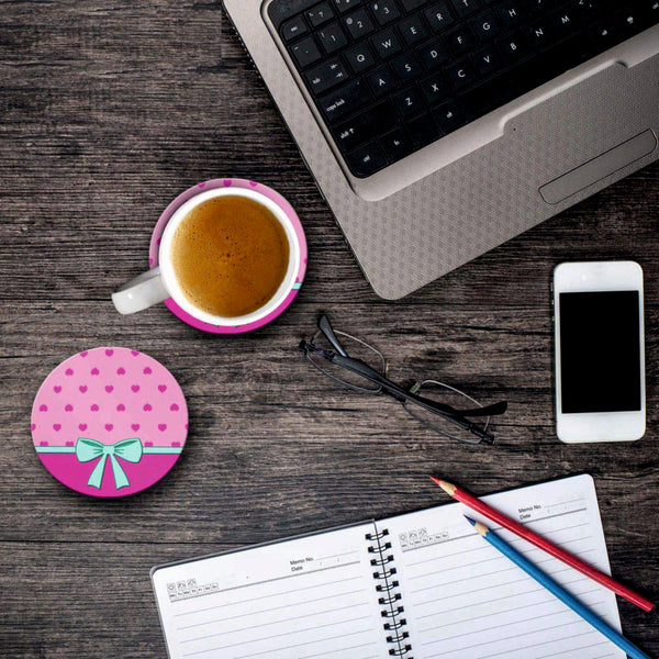 Kitty Print - Coasters (Set of 4 Coasters)
