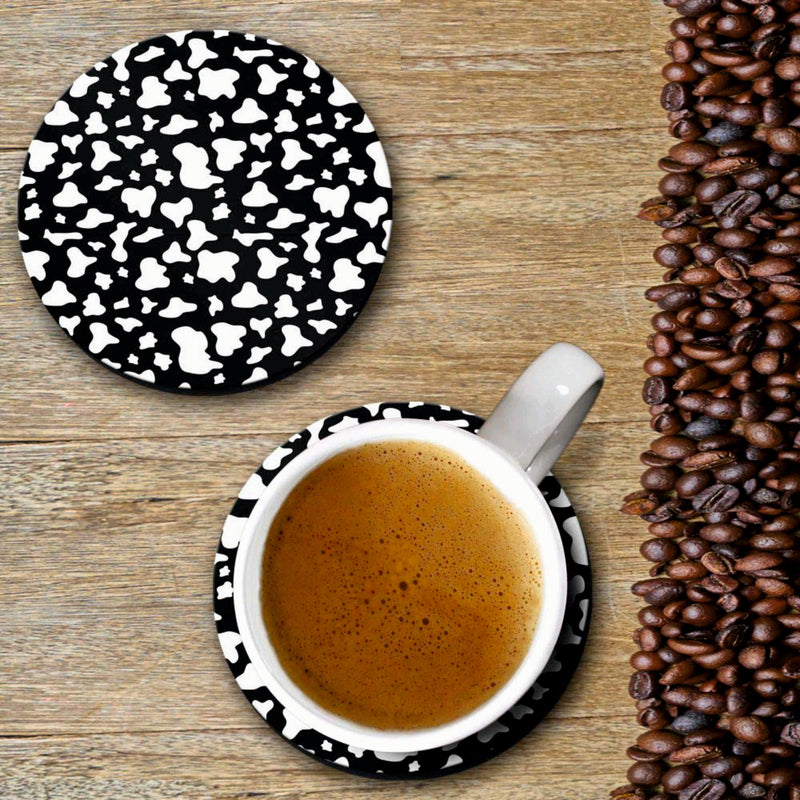 Black & White Print - Coasters (Set of 4 Coasters)