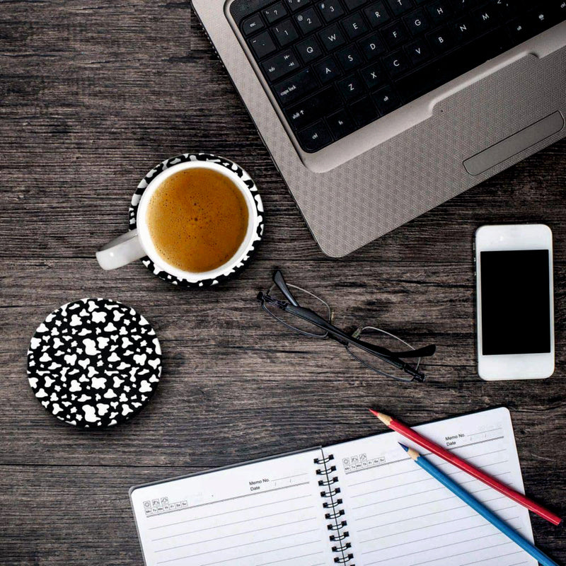 Black & White Print - Coasters (Set of 4 Coasters)
