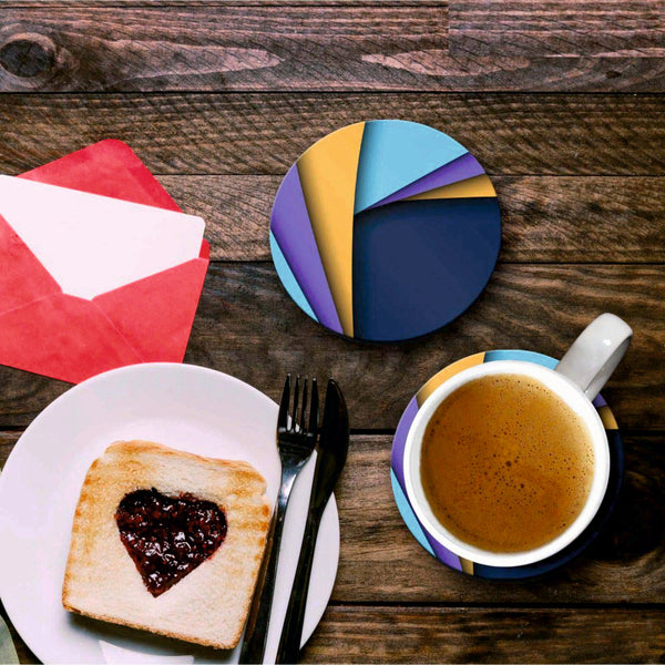 Overlap Print - Coasters (Set of 4 Coasters)