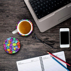 Mosiac Print - Coasters (Set of 4 Coasters)