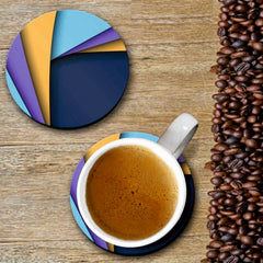 Overlap Print - Coasters (Set of 4 Coasters)