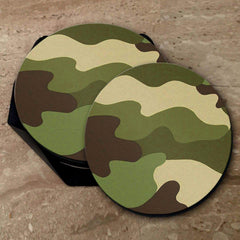 Cool Army Print - Coasters (Set of 4 Coasters)