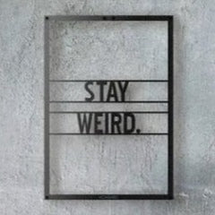 Weird - Wooden Acrylic Wall Decor || Wall Hanging