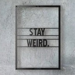 Weird - Wooden Acrylic Wall Decor || Wall Hanging