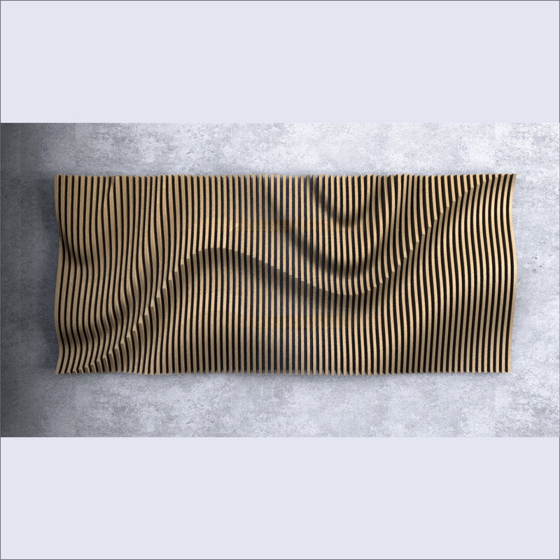 Parametric Waves - Wooden Wall Decor || Wall Hanging