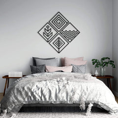 Basic - Wooden Acrylic Wall Decor || Wall Hanging  (Set of 4 Piece)