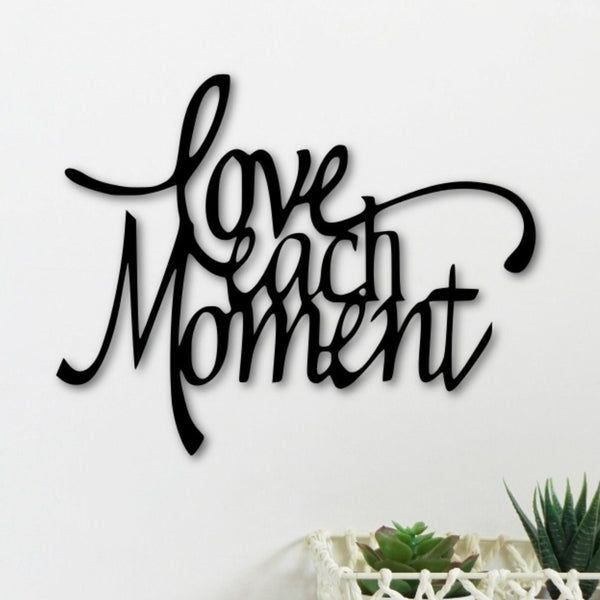 Live Each Moment - Wooden Acrylic Wall Decor || Wall Hanging