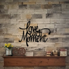 Live Each Moment - Wooden Acrylic Wall Decor || Wall Hanging