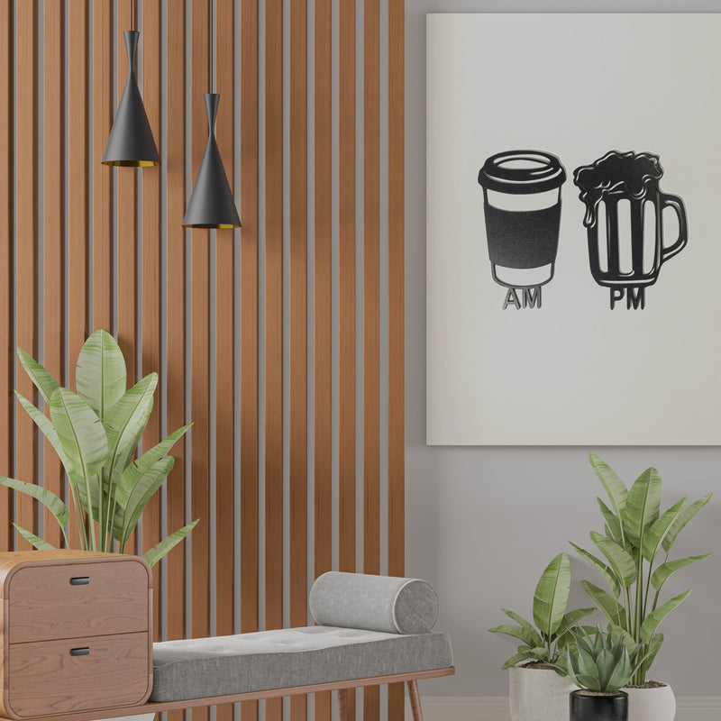 AM to PM - Wooden Acrylic Wall Decor || Wall Hanging