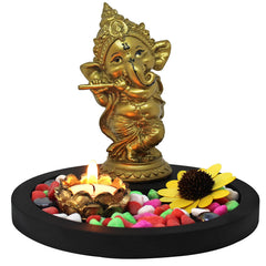 Ganesh with Bansuri - Diya