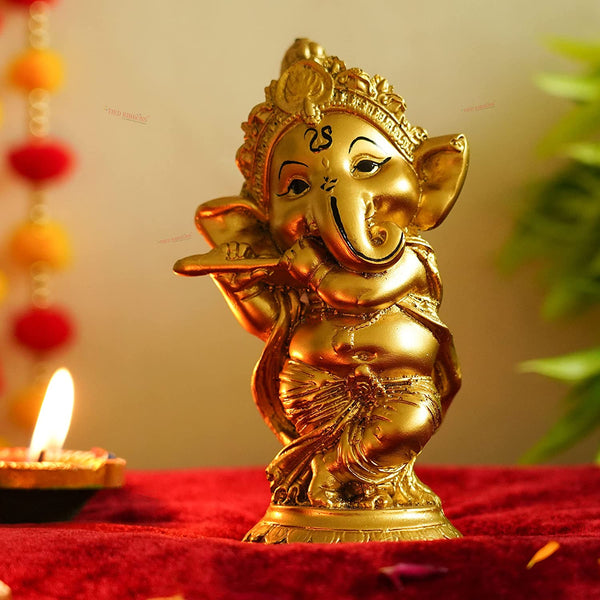 Ganesh with Bansuri - Diya