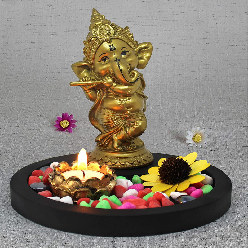 Ganesh with Bansuri - Diya