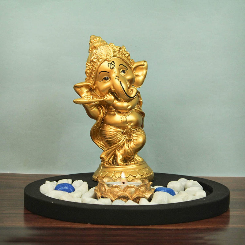 Ganesh with Bansuri - Diya