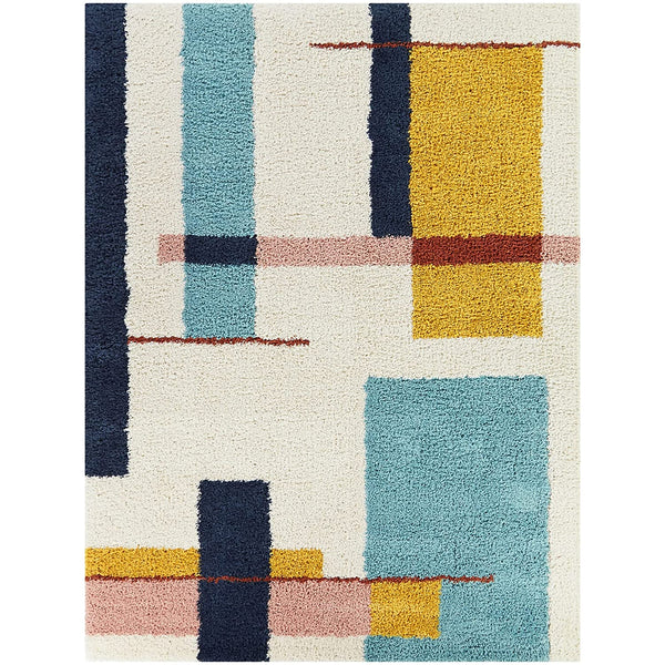 Blue Yellow Abstract - Carpet