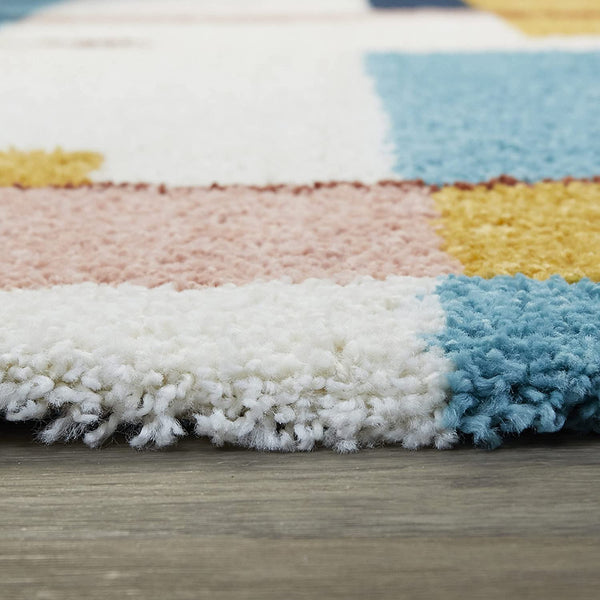 Blue Yellow Abstract - Carpet