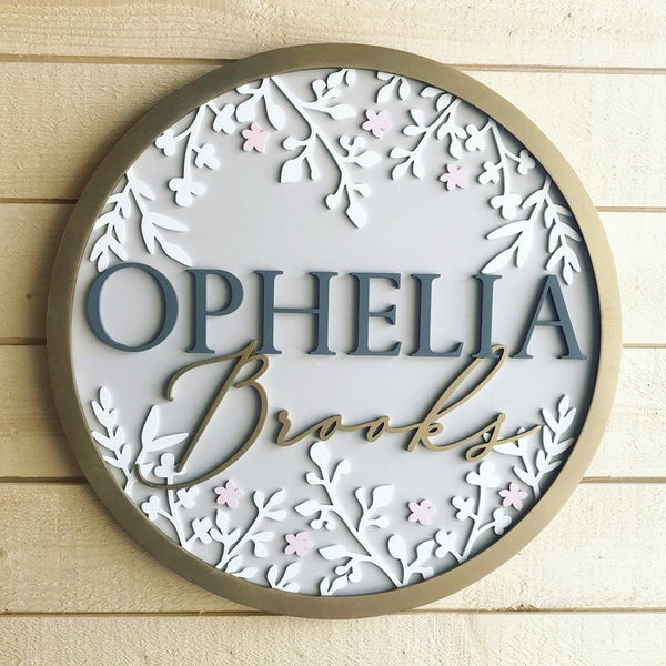 Ophelia - Name Plate