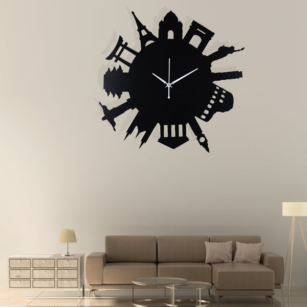 Seven Wonders - Wall Clock