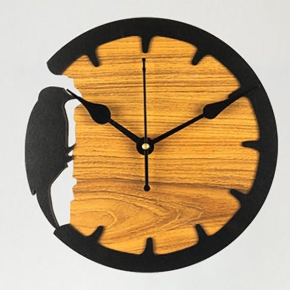 Wood Pecker - Wall Clock