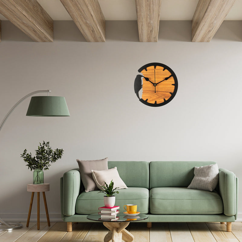 Wood Pecker - Wall Clock