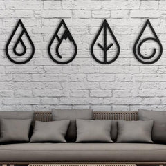 Elements of Earth - Wooden Acrylic Wall Decor || Wall Hanging