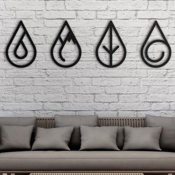 Elements of Earth - Wooden Acrylic Wall Decor || Wall Hanging