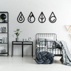Elements of Earth - Wooden Acrylic Wall Decor || Wall Hanging