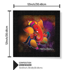 Ganesh Multi color - Wall Painting