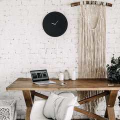 Jet Black - Wall Clock