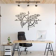 Map of Life - Wooden Acrylic Wall Decor || Wall Hanging