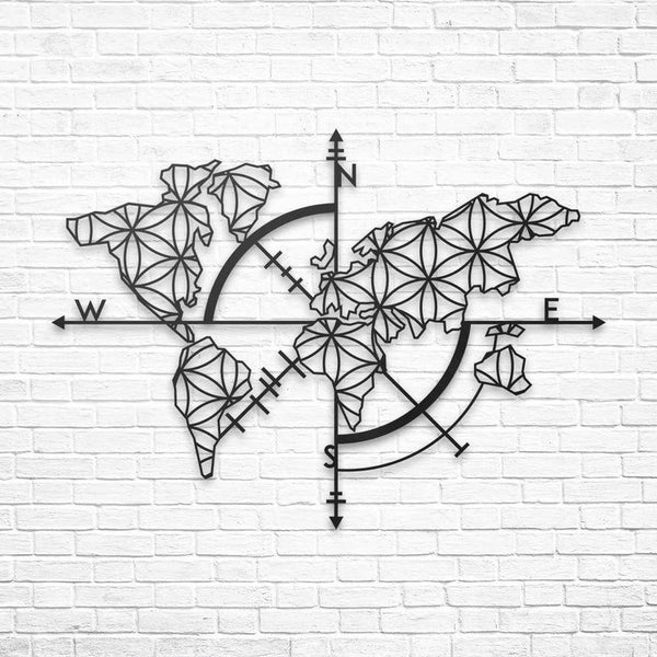 Map of Life - Wooden Acrylic Wall Decor || Wall Hanging