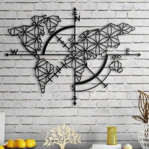 Map of Life - Wooden Acrylic Wall Decor || Wall Hanging