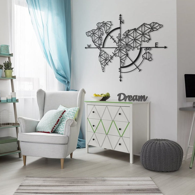 Map of Life - Wooden Acrylic Wall Decor || Wall Hanging